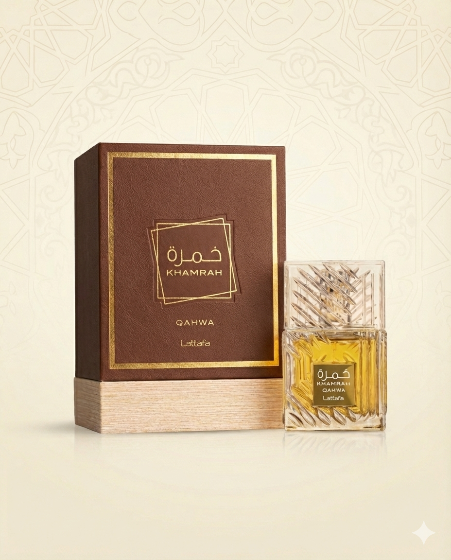 عطر خمرة قهوة من لطافة – عطر شرقي فاخر برائحة دافئة