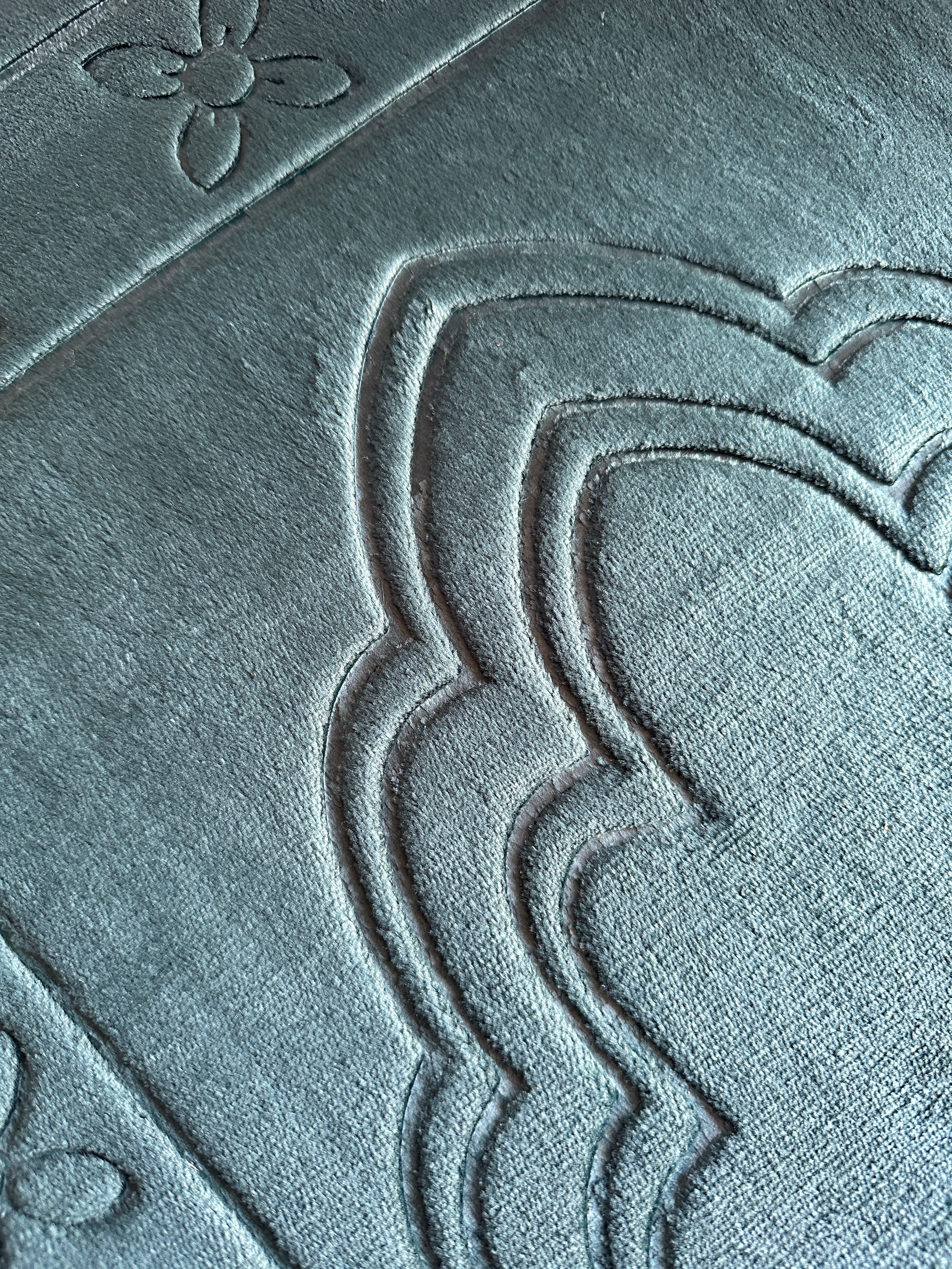 سجادة صلاة مخملية قابلة للطي مع مسند ظهر